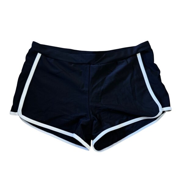 Yonique Black & White Racerback Sports Bra And Shorts Set Medium Swimwear‎ Beach - Picture 3 of 7